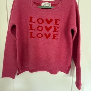 Pink Love Crew Neck Sweater
